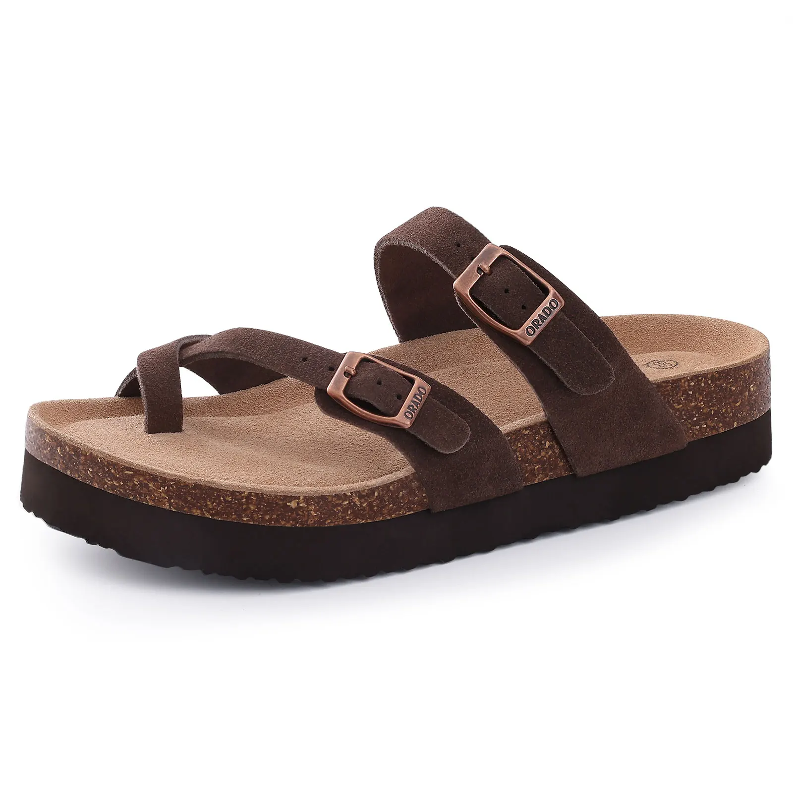 Comwarm Classic Cork Sandals For Women Fashion Thick Soles Beach Sandals Cozy Casual House Flats Slippers With Adjustable Buckle 1 S476d17a6f6ca4fcc9aebeebd136a3633u