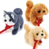 Electric Simulation Dog Plush Toys Interactive 18CM Dog Robot  Walking Barking Tail Wagging Toy for Kids Birthday Christmas Gift 5