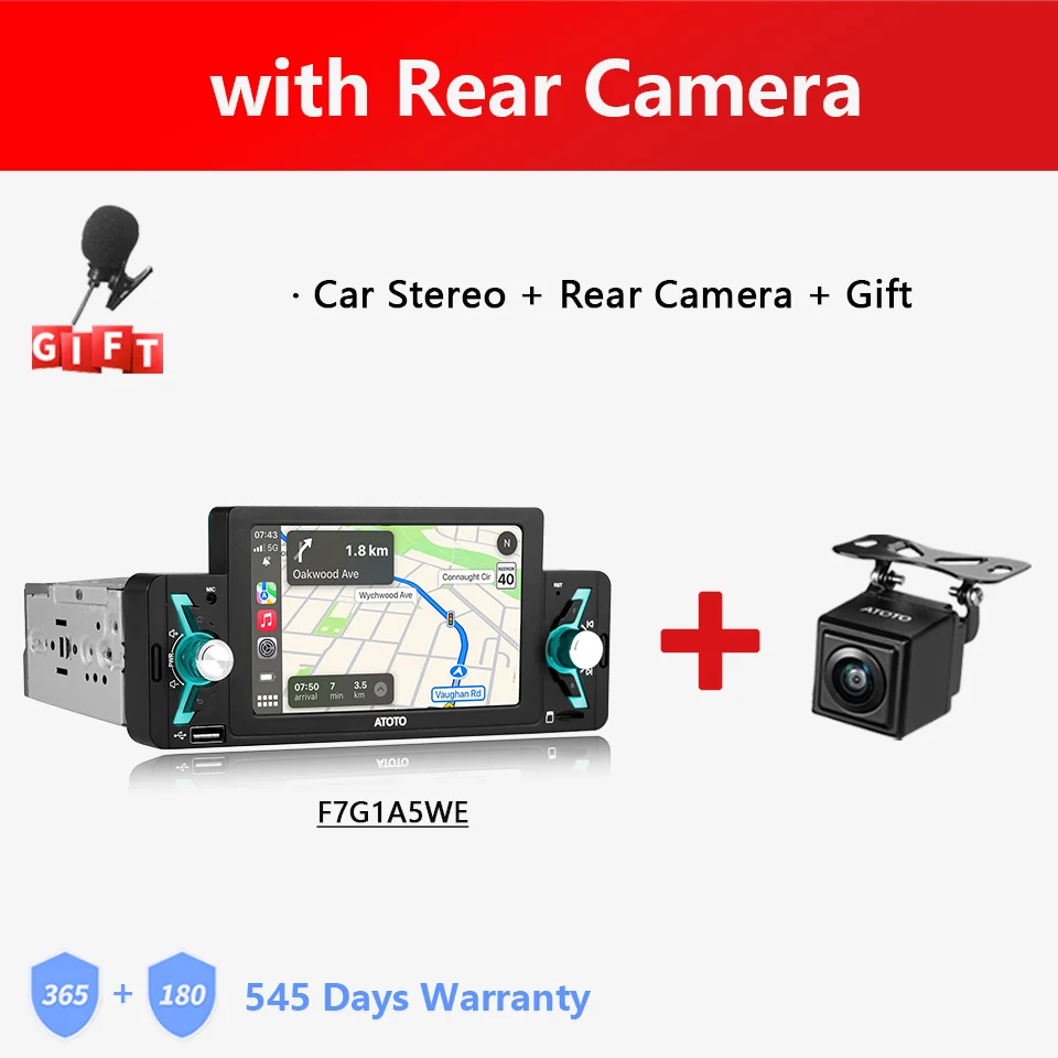 カーステレオ,ATOTOインチタッチスクリーン,Android,FM, AM, RDS