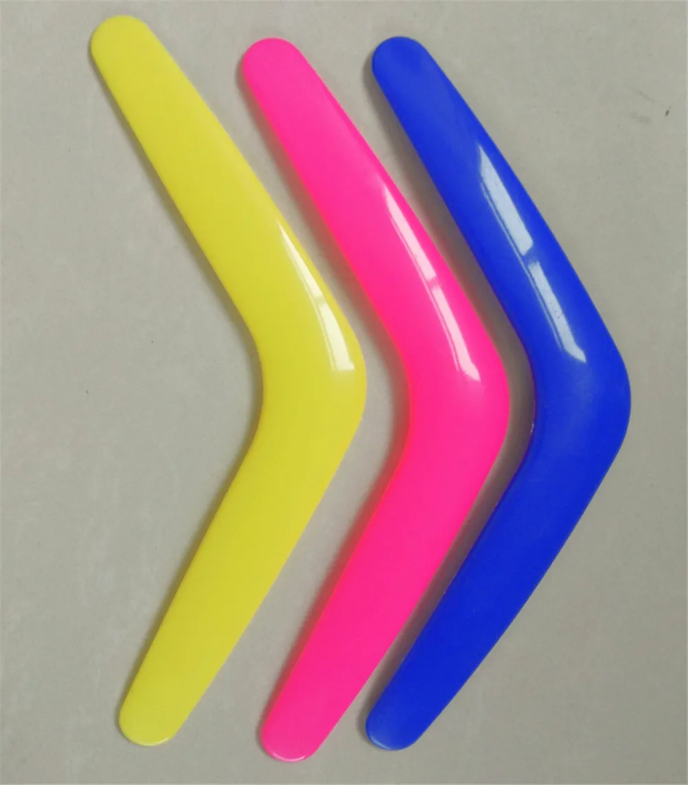 V Shape Boomerang Handmade Plastic Outdoor Fun Sports Luminous Outdoor Park Special Flying Toys Flying Disk Flying Saucer boomerang