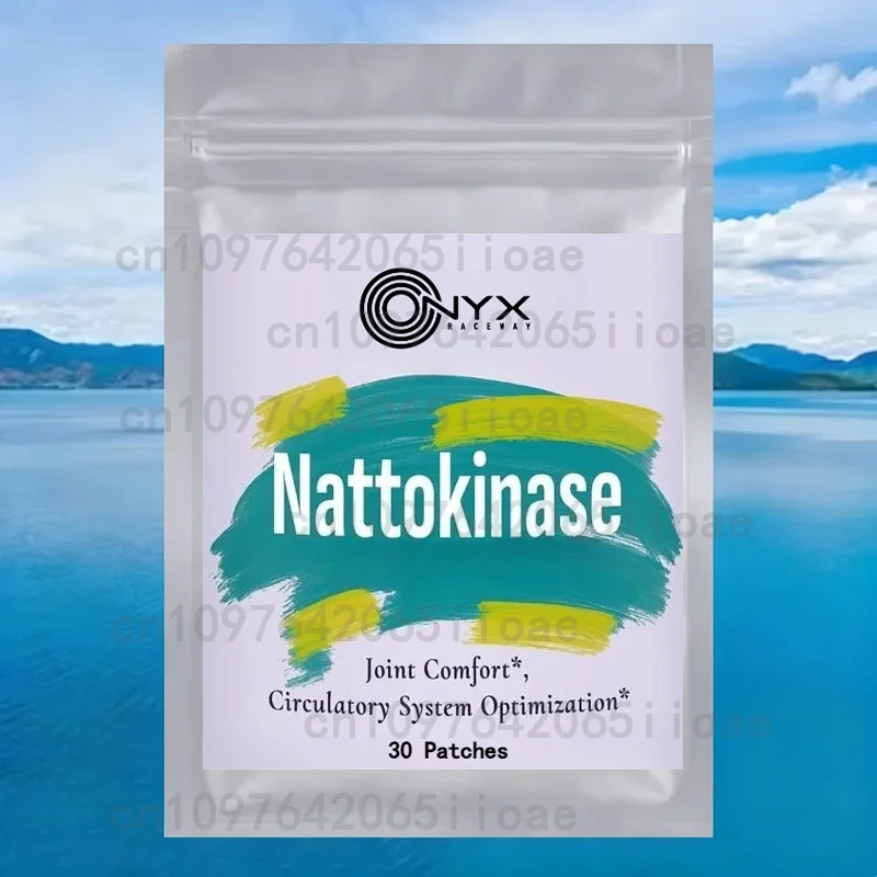 30 رقعة Nattokinase Transdermal مع CoQ10 الأحمر الخميرة الأرز Quercetin Bromelain - معزز المناعة