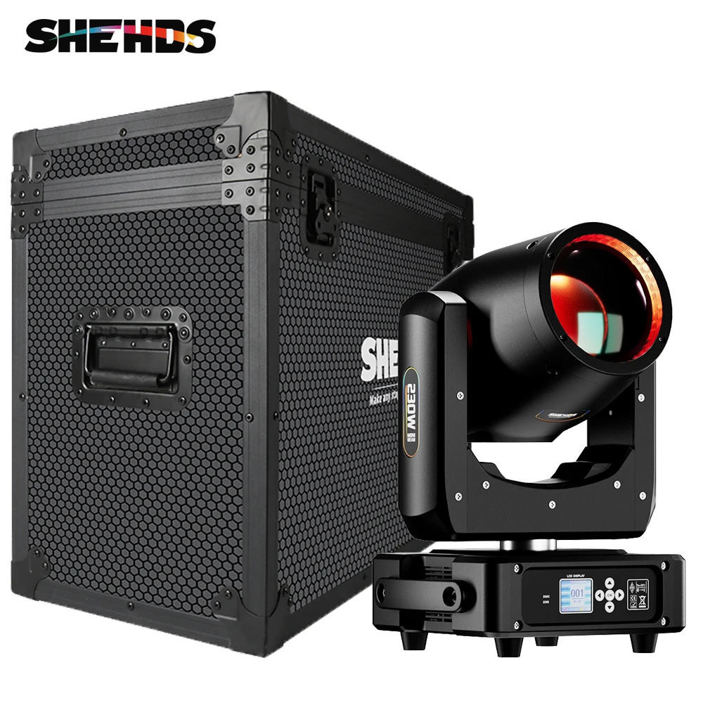 SHEHDS Mini Bulb Beam 230W 7R Moving Head Lighting With Flight Case For DJ Disco Projetor Projector Light With DMX Home Party