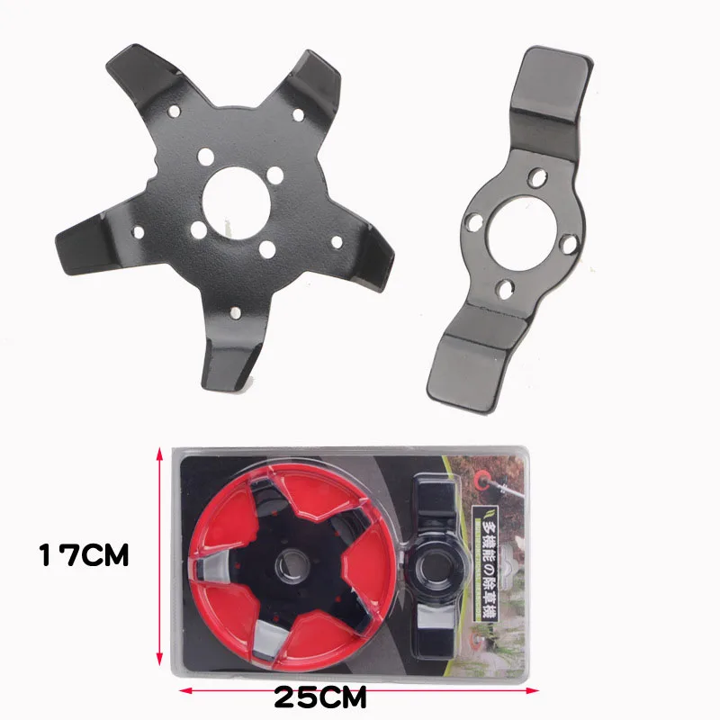 2 in 1 Brush Cutter Blade Trimmer Head Metal Blades Trimmer Grass Paddy Field Dry Land Lawn Mower Weeding Tray Garden Tools lawn mower trimmer blade grass trimmer blade brush cutter accessories grass trimmer head grass trimmer