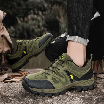 Hiking Shoes Men Mountain Climbing Shoes Outdoor Sneakers Top Quality Tourism Jogging Trekking Sneakers Non-slip Classics Comfy 5