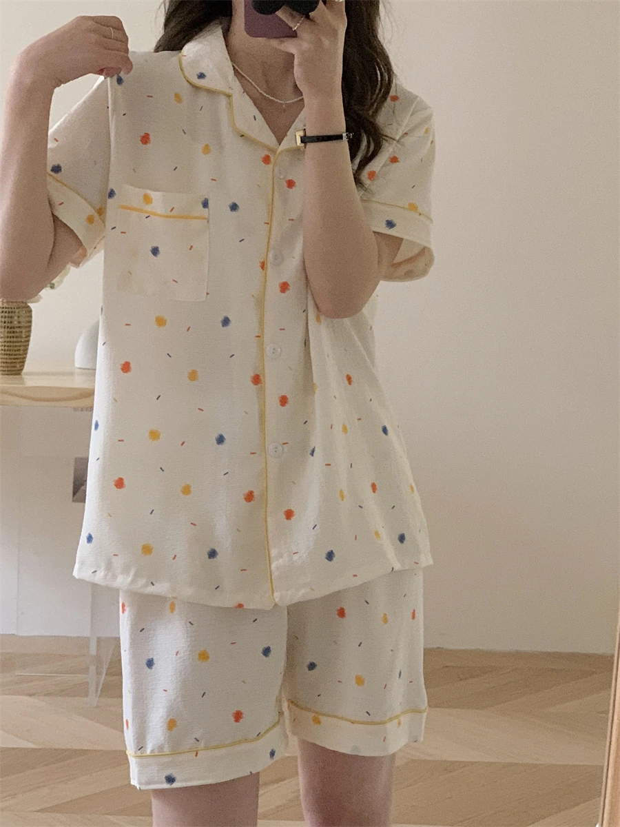 Cute pajama set, two piece pajamas for women, Lady, Princess, pajamas set, short sleeve, short pants set pajamas