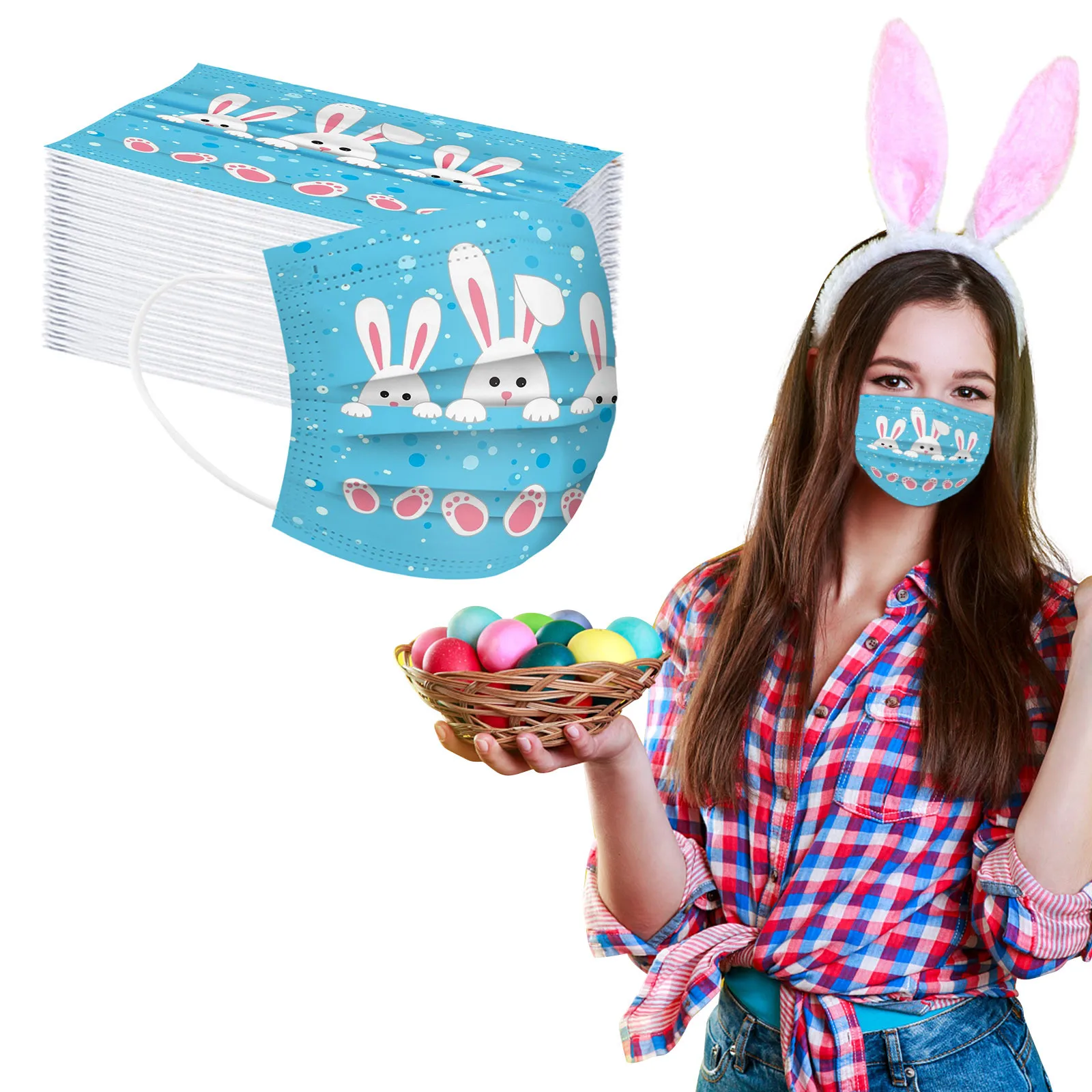 Adult Easter mask Disposable Face Mask Industrial 3Ply Ear Loop