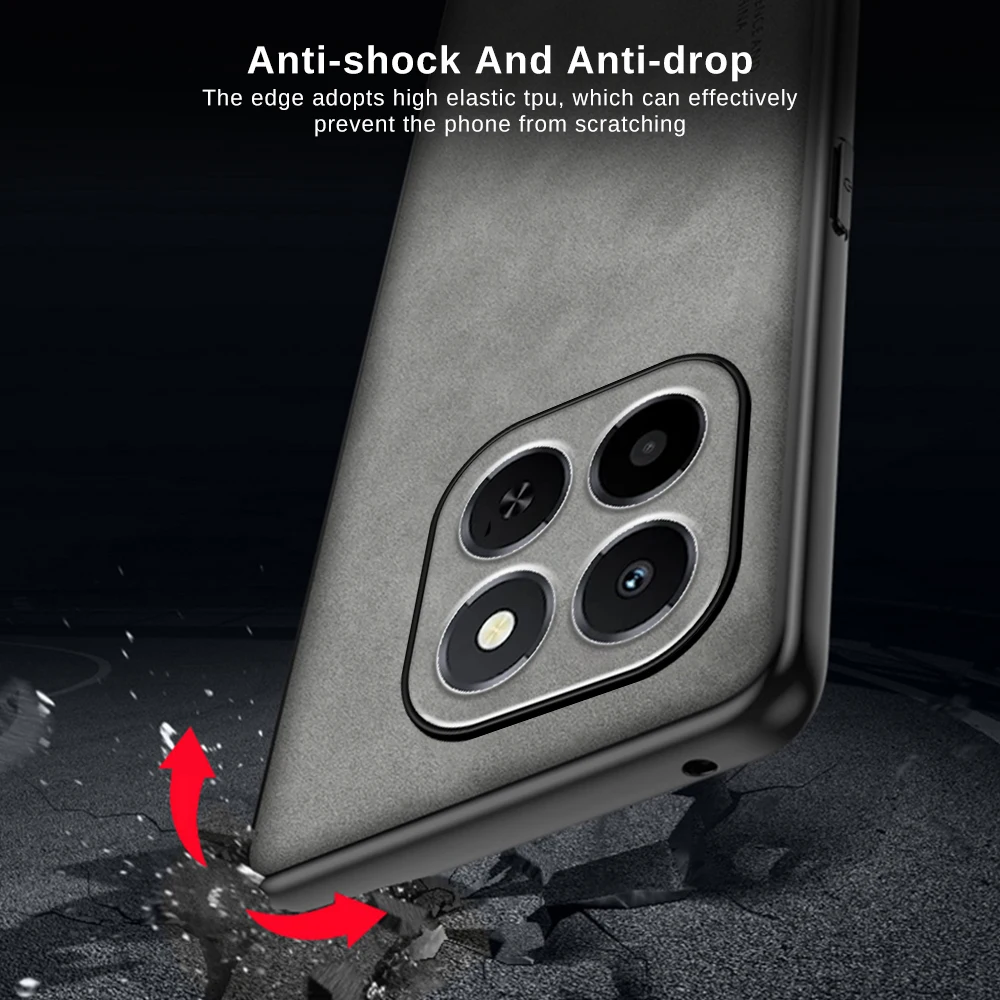 Sheepskin Matte Shockproof Hard Back Case with Camera Protection and Soft Frame