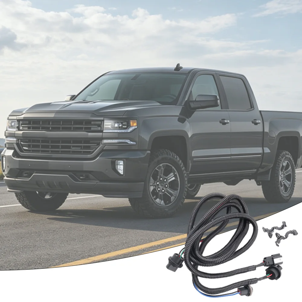 Chevy Silverado GMC Sierra 2500HD 3500HD 2016 2017 2018 2019 23295978용 2개의 클립이 있는 2m 테일 램프 배선 하네스