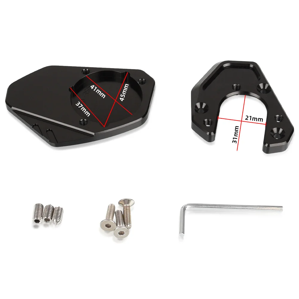 Kickstand Side Stand Enlarger Foot Stand Extension Pad Plate Base for 990 Adventure R S 2006 2007 2008 2009 2010 2011 2012 motorcycle kickstand extender motorcycle kickstand pad motorcycle kickstand