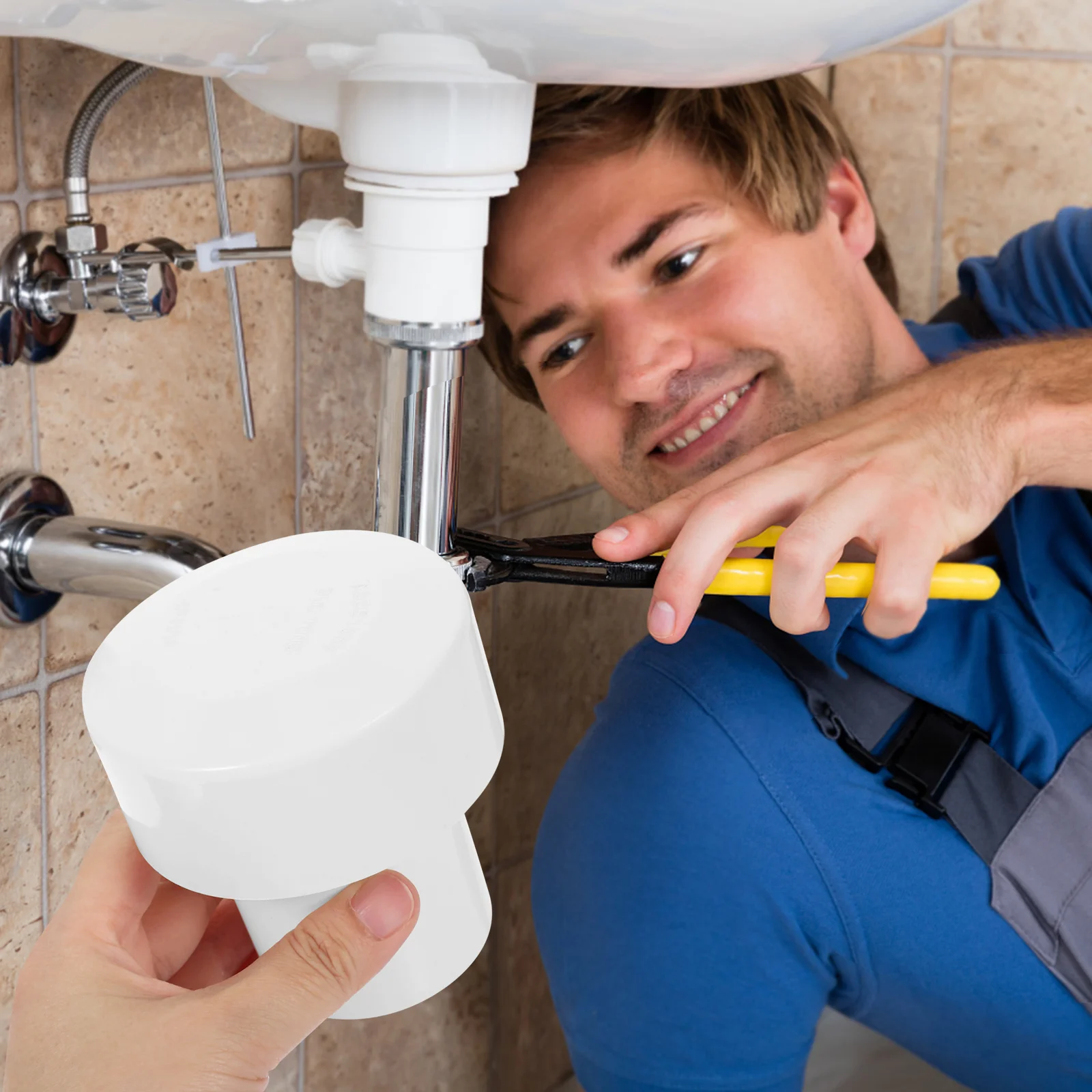 1Pc Pvc Suction Valve Fittings Air Admittance Hose Adapter Portable Valves Ducting Ventilation Supply Drainage Pipe Rain Cap