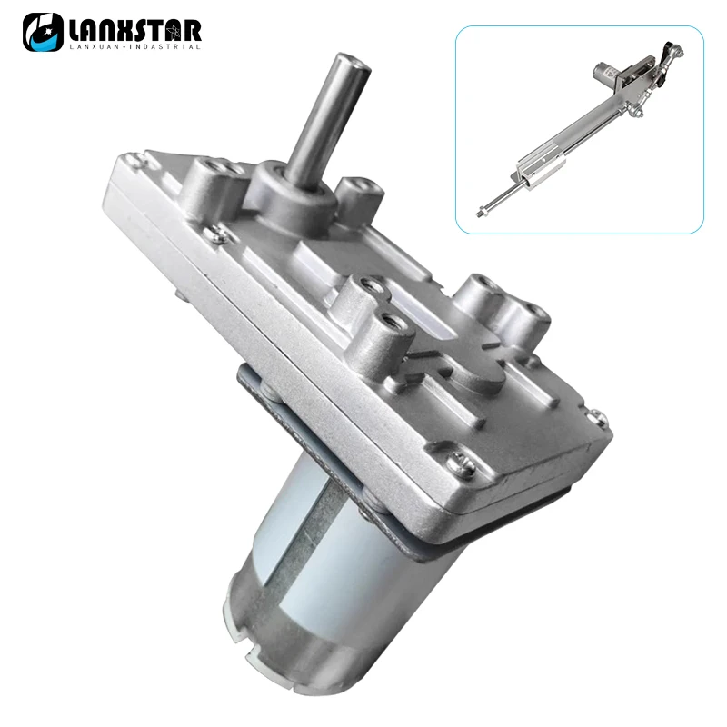 Metal Gear Reciprocating Mechanism Motor Worm Gear Box Motor Redutor de Velocidade High Torque dc 7-shaped 555 45200rpm 12v 24v