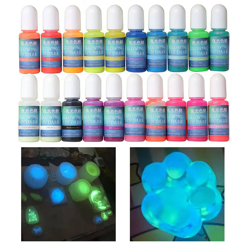 Vibrant Fluorescent Luminous Paint - 20 Colors Silicone Pigment