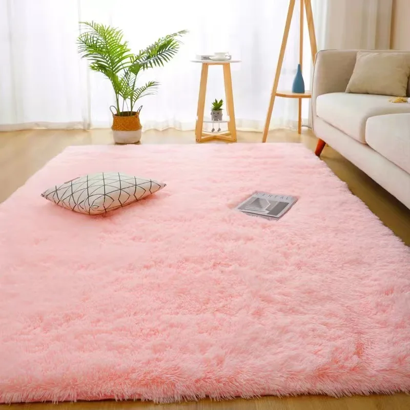 Wholesale New design PV long pile floor mat shaggy soft carpet