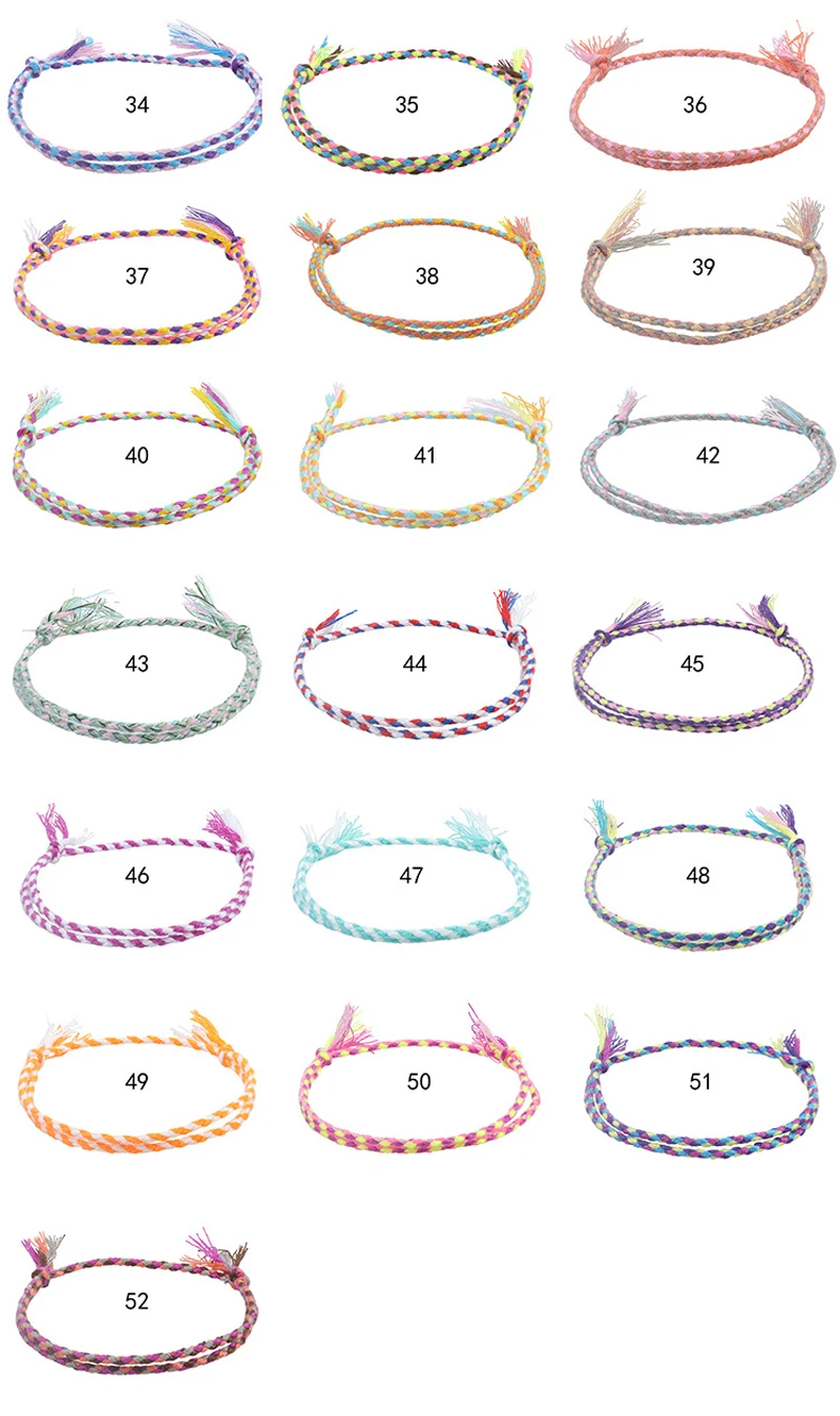 Böhmische Frauen Mann gewebt Freundschaftsarmband handgemachte geflochtene Wachs Linie Seil Kette Männer Handschlaufe Armreif Charme Schmuck verstellbar – Detail 4