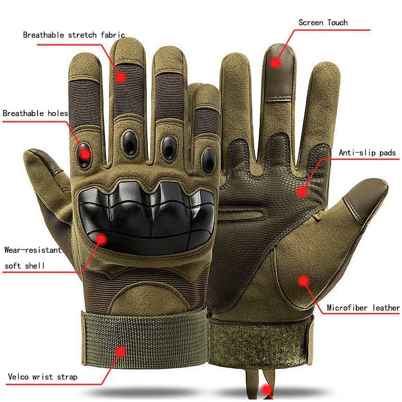

Tactical Military Gloves Shooting Gloves Touch Design Fitness Protection Sports Motorcycle Hunting Full Finger Walking Gloves
