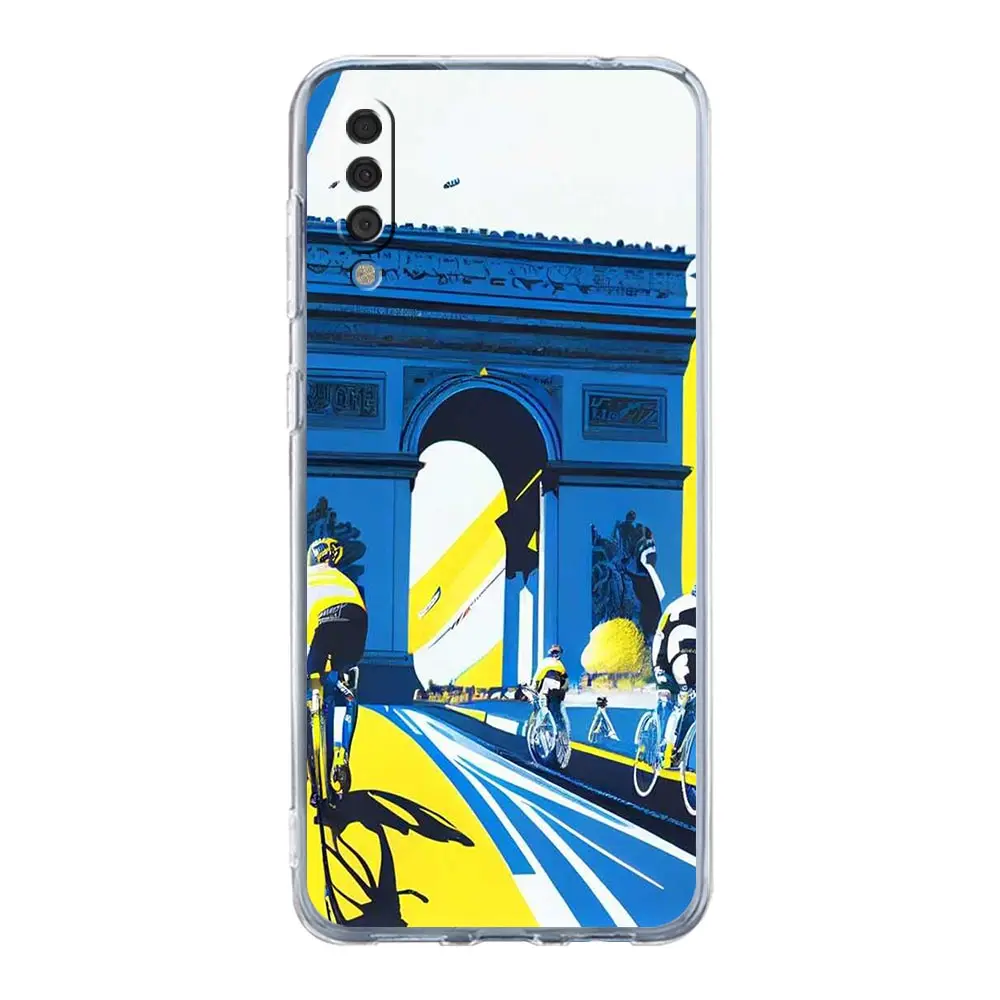 Protective Bicycle Exercise Themed Phone Case with French Design