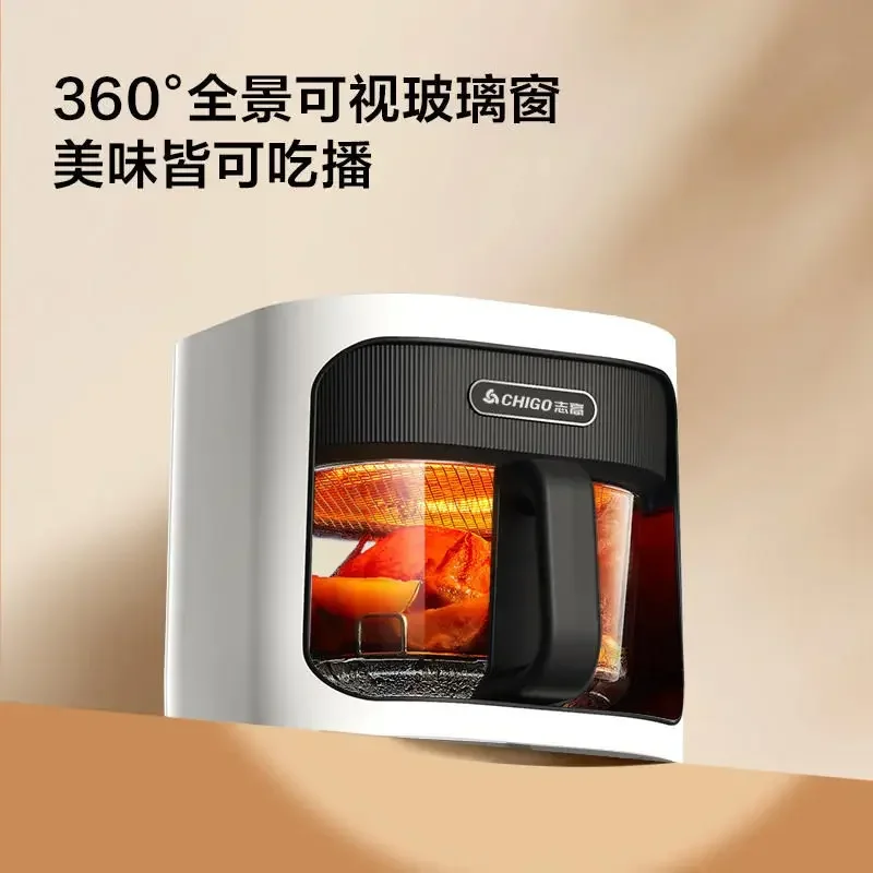 Household new large-capacity intelligent automatic multi-function all-in-one new electric oven glass visual air fryer 3