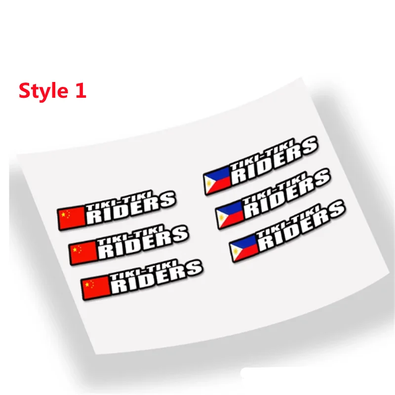 CustomFlagandNameDecalsforMTBRoadBikeFrameStickersHelmet