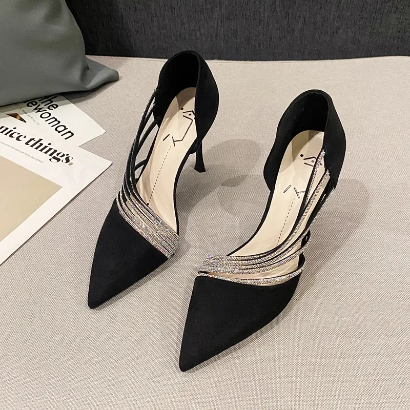 Pumps Women New Autumn Evening Party High Heels Ladies Pointed Toe