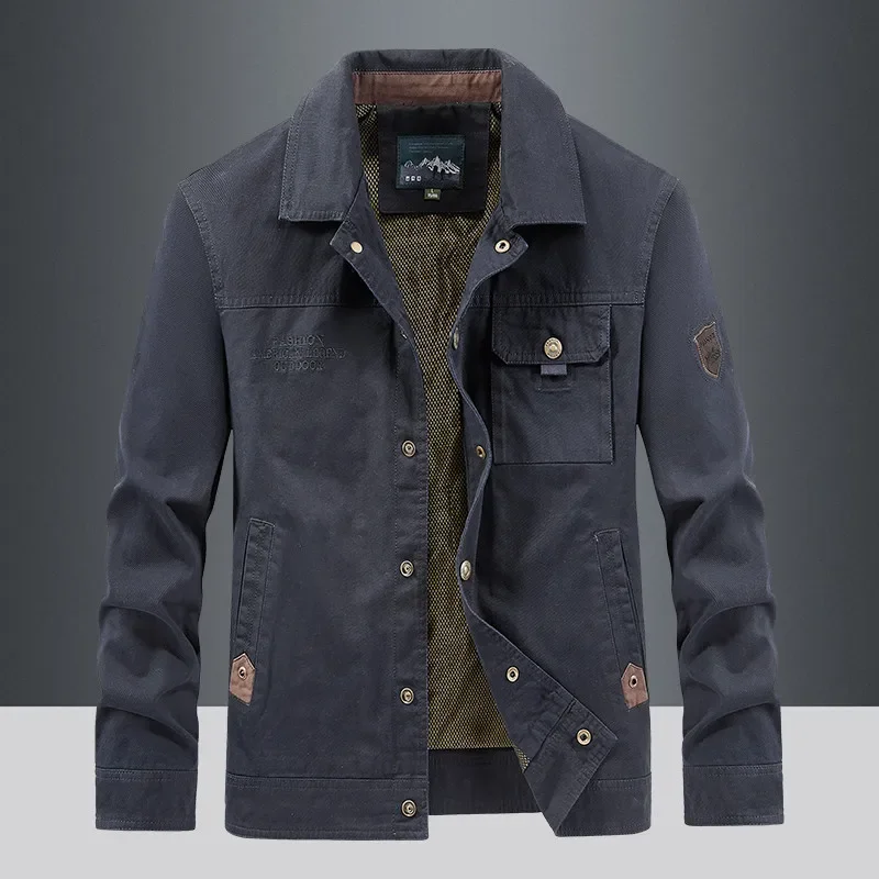 Waterproof Men's Tactical Multi-Pocket Windbreaker Jacket - Wear-Resistant, Thin Cargo Coat