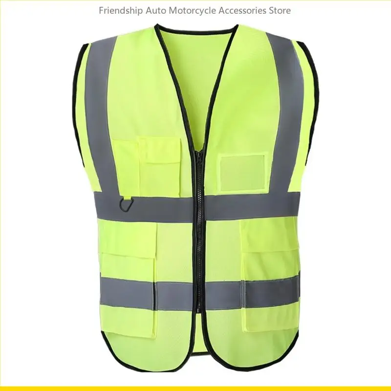 SZCH Yellow Reflective Vest Lightweight and Breathable High Visibility Vest Be Seen & Stay Safe in Low Light Conditions
