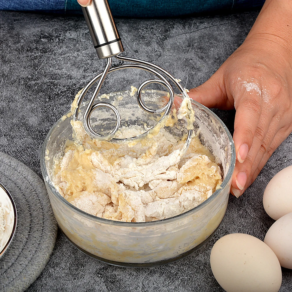 Dough Mixer Stainless Steel Danish Dough Whisk Flour Whisk Kitchen Dough Mixer Blender Bread Making Tools for Baking Cake Pizza Mixing dough mixer dough blender