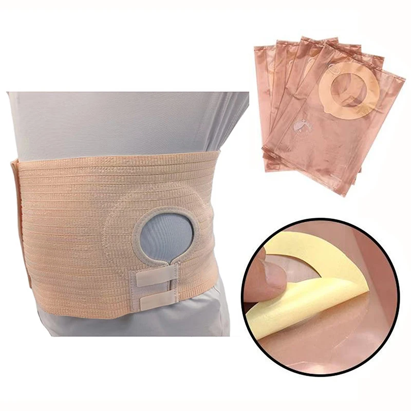 

3Sizes Health Care Ostomy Abdominal Belt Brace Waist Support Abdominal Stoma Care Accessories Prevent Parastomal Hernia Belt