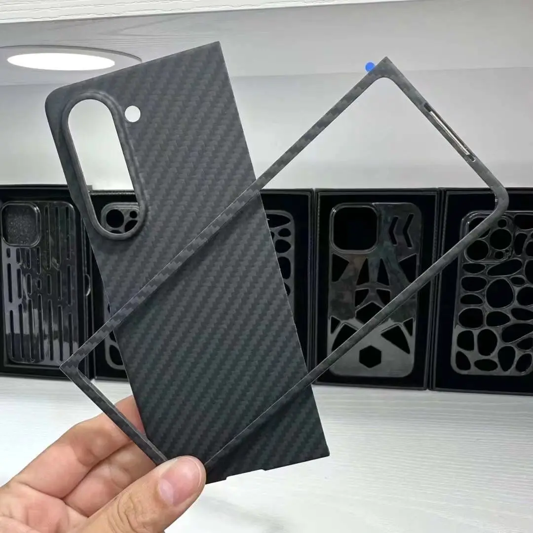 

Real Carbon Fiber Case for Galaxy Z Fold 5 Case Ultra-thin Hard Shockproof Cover for Samsung Galaxy Z Fold 5 Aramid Fiber Cover