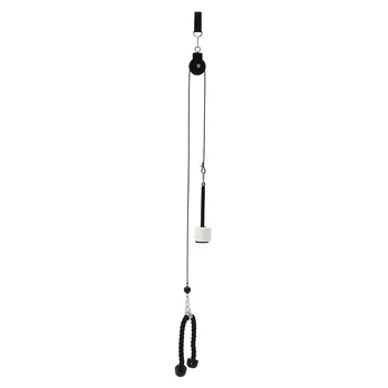 Fitness Weight Pulley Cable Machine System Arm Biceps Triceps Hand Training Equipment 220.46 lbs Capacity W/360° Swivel Top Ring 5