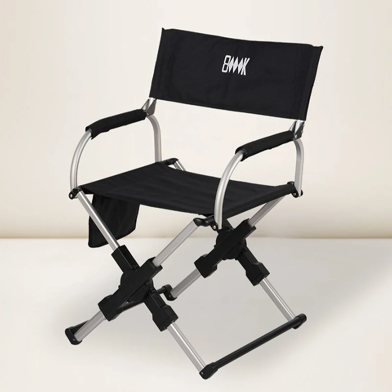 Chaise pliante design nordique métal - Fauteuil de plage portable et tabouret de bar moderne