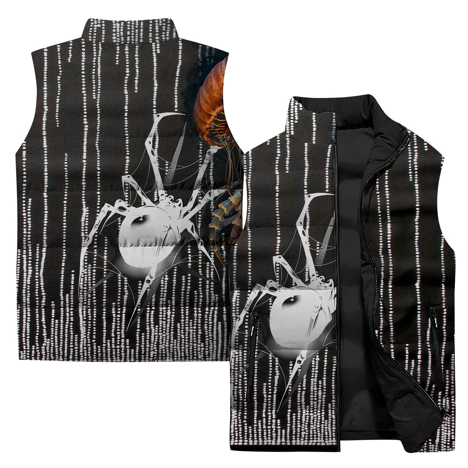 thumbnail image 1 of Chaqueta deportiva de invierno para hombre, nueva chaqueta sin mangas con estampado de tigre, chaleco deportivo para hombre, ropa informal de moda para hombre, 1 of 5