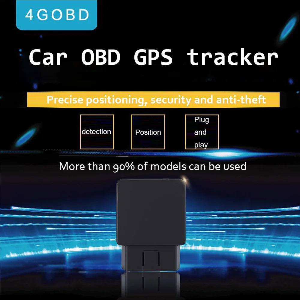 Upgrade Real 4G LTE GPS Tracker Car OBD Locator OBDii Tracking Device Vibration Alarm Geo-fence Real Time Tracking