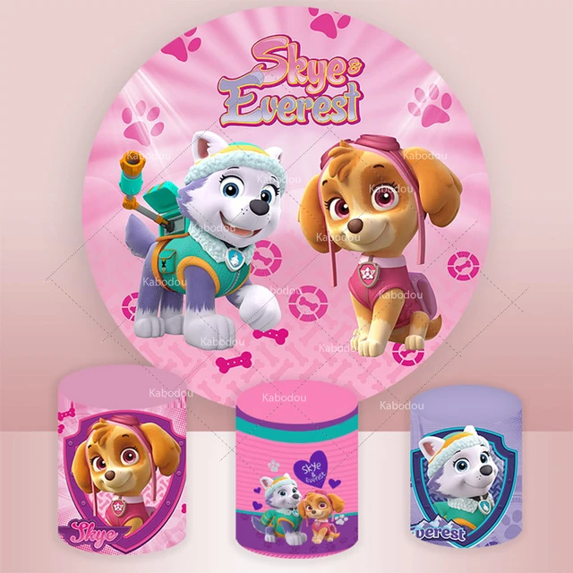 Fondo personalizado con nombre de la patrulla canina para niño, decoración  de fondo para fiesta de cumpleaños, cartel de cachorro, estudio fotográfico  - AliExpress