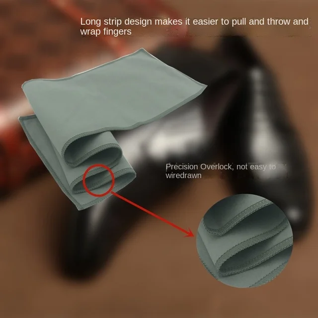 3 db Tisztítószövet Szösz Ingyenes Bőrcipőhez Tracess Újrafelhasználható Polírozó Mikroszálas Anti -Gyilkos Por Szuperfinom Puha Gyapjú - Image 3