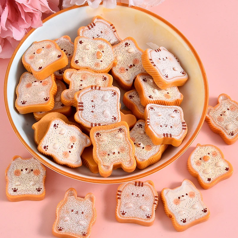 

10Pcs Animal Toast Series Resin Flat Back For Hairpin Scrapbooking DIY Jewelry Craft Decoration Accessories