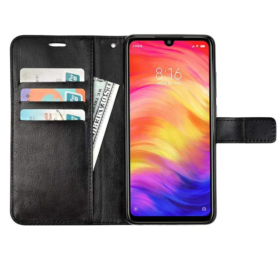 Ultra thin Flip Leather Case for Xiaomi Redmi Note 7 Redmi Note7 Pro Back Lanyard Wallet Phone Case for Xiaomi Redmi 7 7A Cover 2