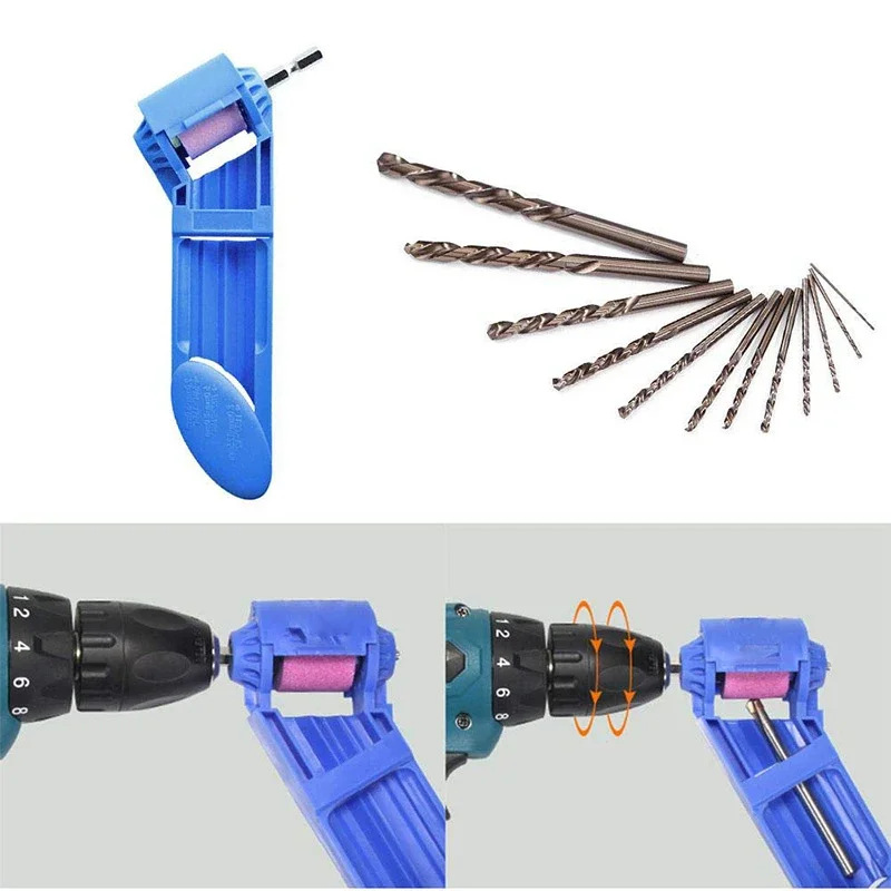 Drill Bit Sharpener Portable Corundum Grinding Wheel Tool Corundum Resisting Drill Polishing Grinder Wheel Tool New portable drill bit sharpener corundum grinding wheel for grinder tools for drill sharpener power tool