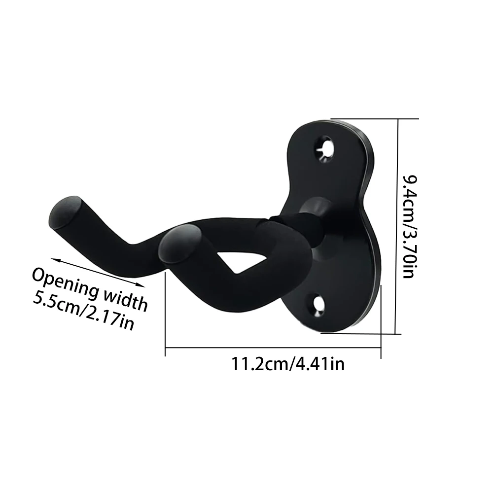 Guitar Wall Mount 1 Pc Metal U-Shaped Guitar Wall Mount Stand Hanger Holder Hook for Acoustic Electric Guitar Banjo Bass Gift for Player