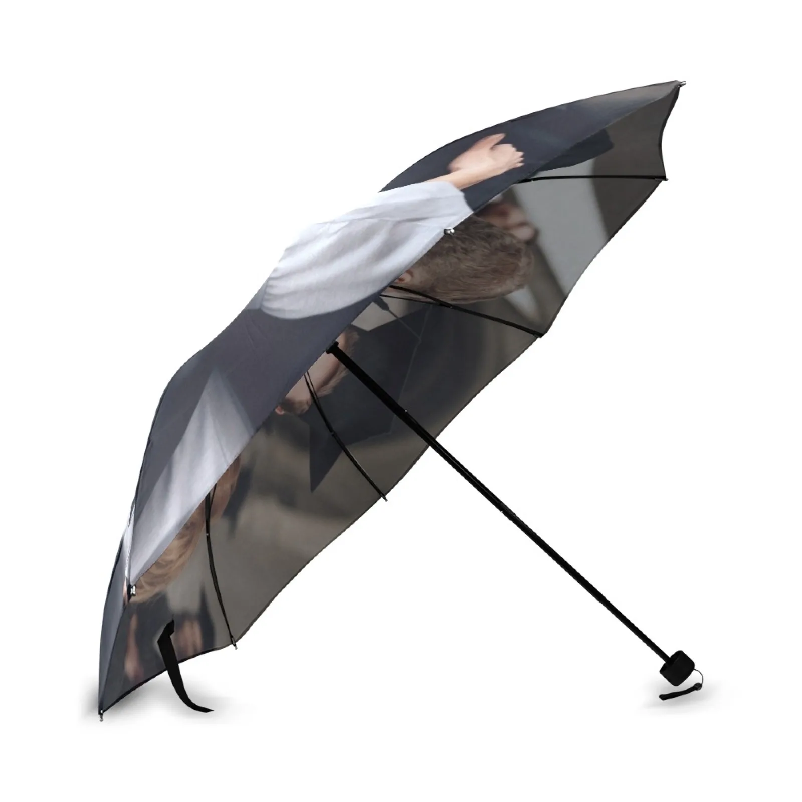 Folding Umbrella Sun Rain Windproof Portable Hand Open Close Collapsible Travel Personalized