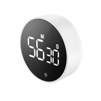 Minuterie de cuisine électronique LED, bouton visuel numérique, compte à rebours magnétique, minuterie d'étude, cuisine à domicile, cuisson, douche 4