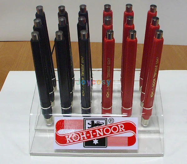 Assorted Color Lead Pencil Koh-I-Noor 5208 Mechanical Clutch Leadholder - 2.5mm - Wood | 52080N1011KK | The Online Pen Company 2mm Mechanical Pencil - View #7