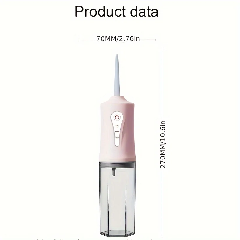 Cordless Faucet With Three Modes And 4 Nozzles-Portable Rechargeable Irrigator For Daily Dental Care, Ideal Gift For Men And