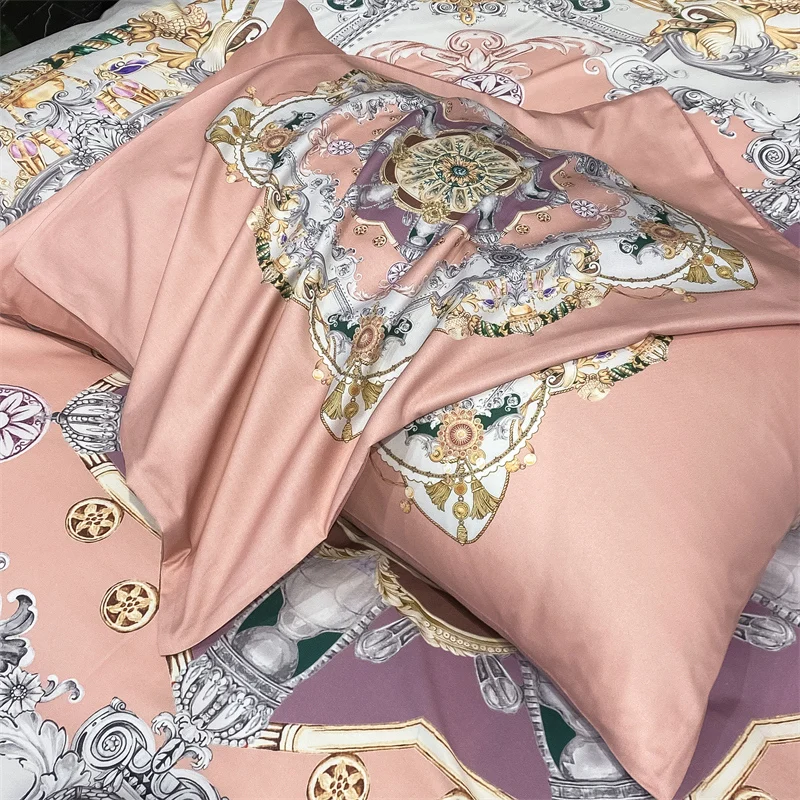 Waliicorners Bohemian Queen 200X230cm Duvet Cover Set Bed Linens Fitted Sheet Pillow Shams Luxury 100% Cotton Exotic Pattern Bedding Set 13 S476f888aa3ad45ebb65adc7823e5e58aG