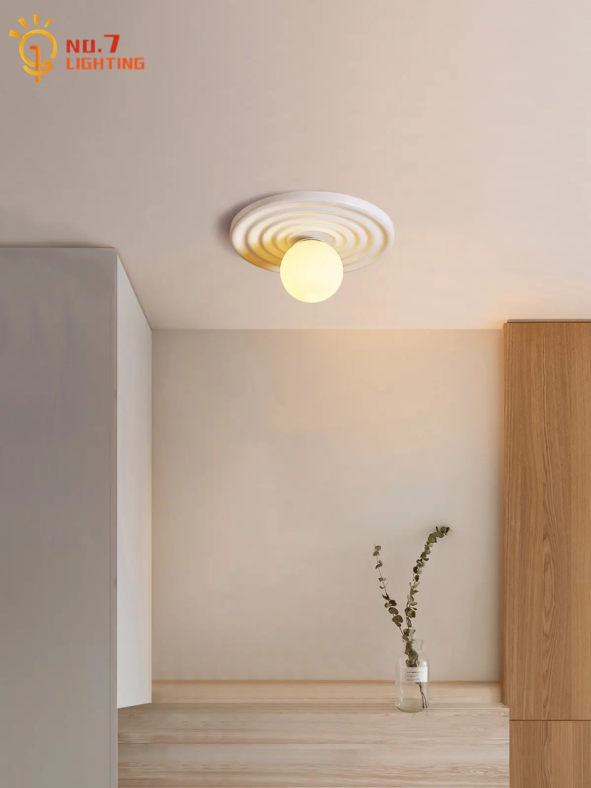 

Japanese Wabi-sabi Simple Modern Ceiling Lamp LED G9 Bedroom Bedside Indoor Lighting Homestay Entrance Balcony Aisle Corridor