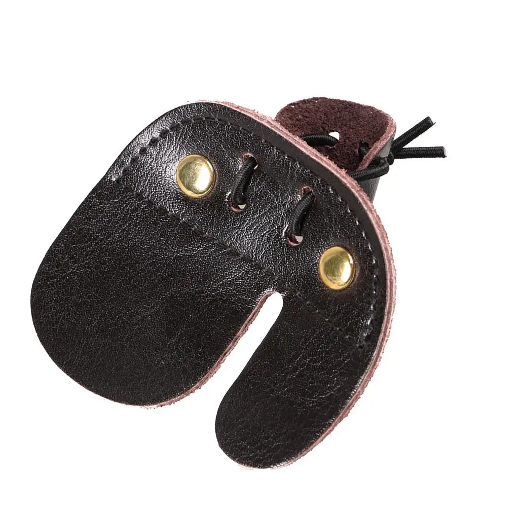Finger Protective Tab Gloves for Recurve Compound Long Bow Hunting Shooting