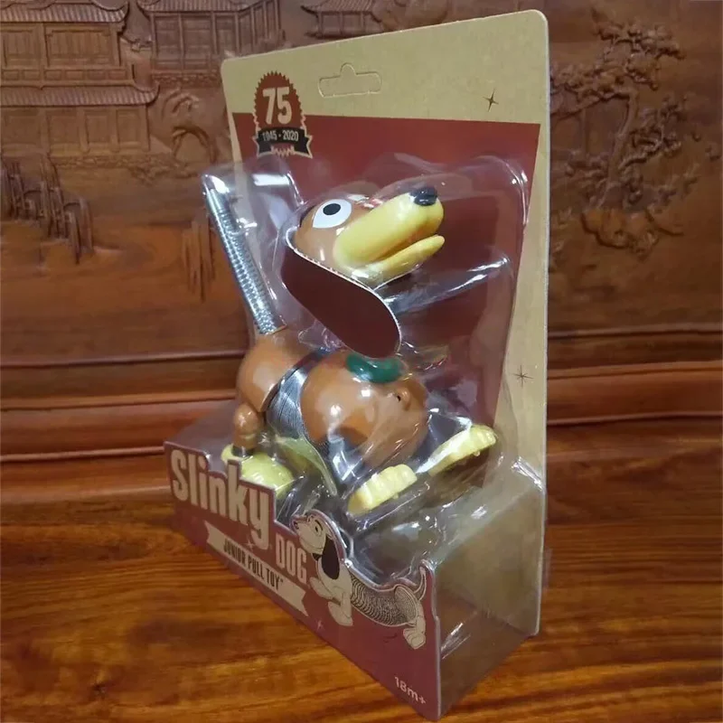 Novo autêntico disney pixar toy story 4 elástico filhote de cachorro pastor ação boneca brinquedo artesanal filhote de cachorro animal anime boneca presente das crianças
