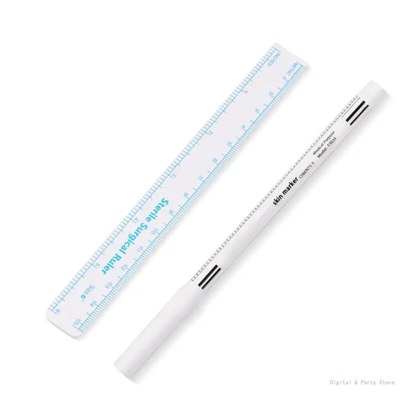 M17F 10x 스킨 마커 수술용 스킨 마커 눈썹 스킨 마커 도구 포지셔닝 펜