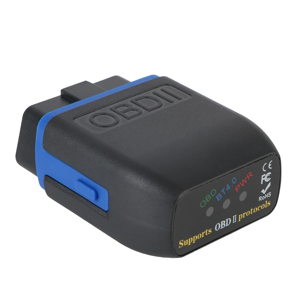 OBD2 Scanner Mini Wireless Bluetooth 4.0 Diagnostic Scanner Car Code Reader For iOS Android and Windows ELM327 V1.5 Car OBD II 4