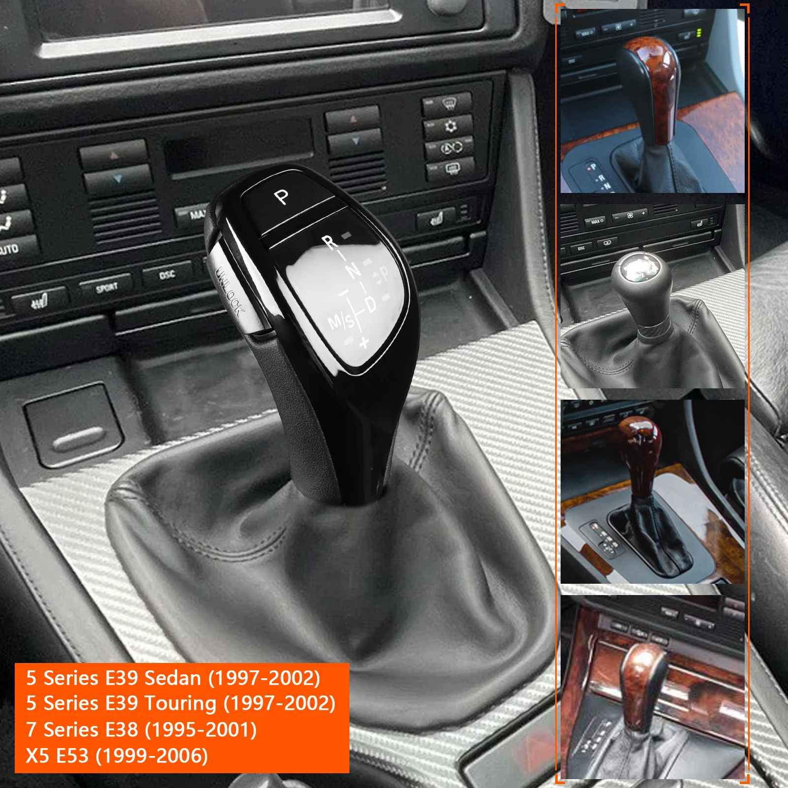 交換用 LED ギアシフトノブ BMW 3 シリーズ E90 E91 1 シリーズ