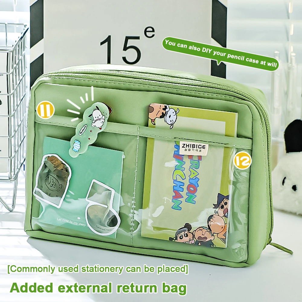 10 طبقات Kawaii مقلمة سعة كبيرة الباندا الجمالية ق...